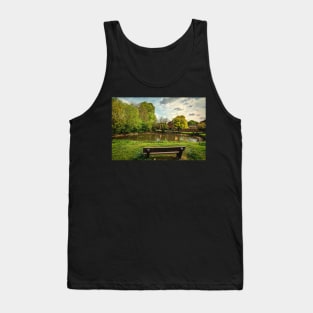 A Seat By The Village Pond Tank Top